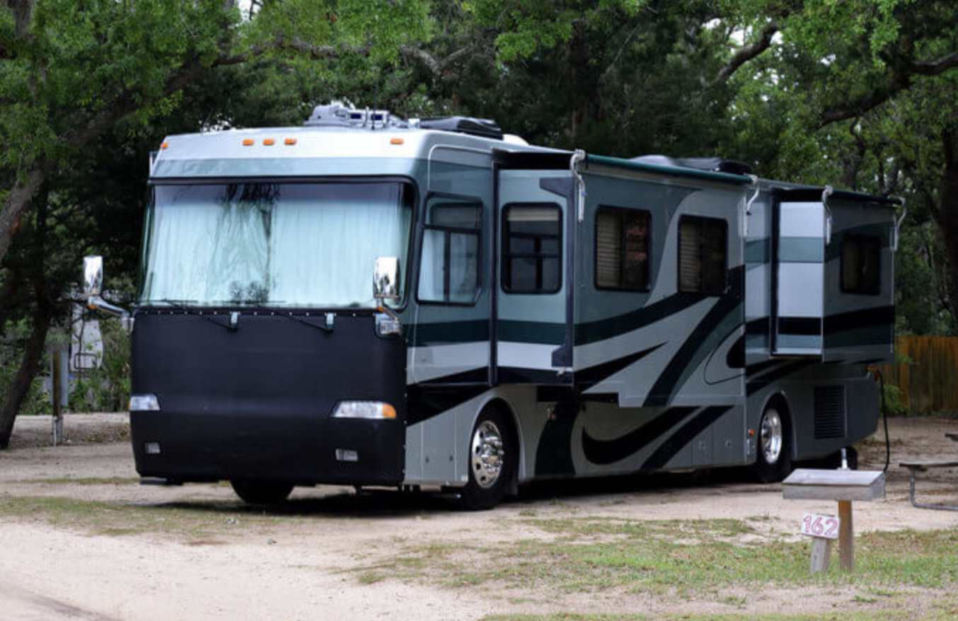 Motorhome at camping site